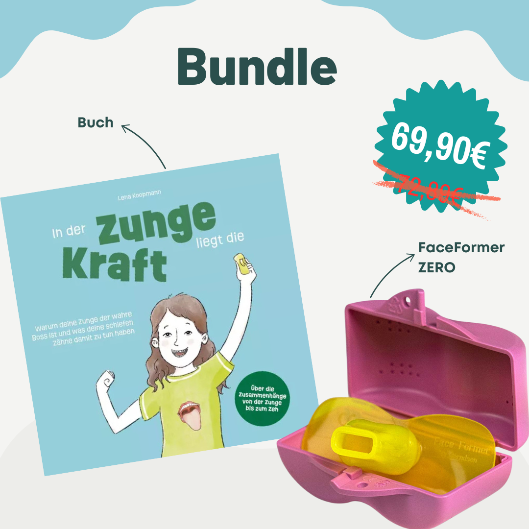 Kinder-Bundle: FaceFormer ZERO + Buch "In der Zunge liegt die Kraft"