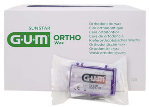 GUM® ORTHO Wachs - Praxisbox 24 Stück geschmacksneutral